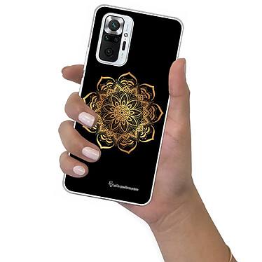 LaCoqueFrançaise Coque Xiaomi Redmi Note 10 Pro 360 intégrale transparente Motif Mandala Or Tendance pas cher