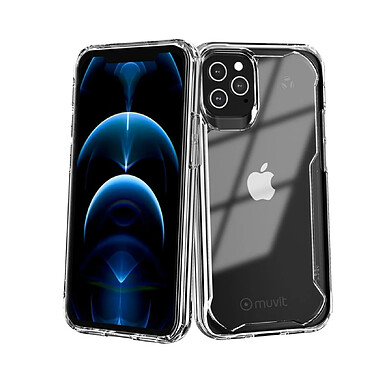 Avis Muvit Coque pour iPhone 12 / 12 Pro Recycletek Renforcée et Antichoc 2M Transparent