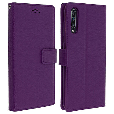 Avizar Housse Samsung Galaxy A70 Etui Portefeuille Support Vidéo Porte-carte violet