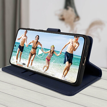 Acheter Avizar Étui Samsung Galaxy S21 Protection avec Porte-carte Fonction Support Bleu