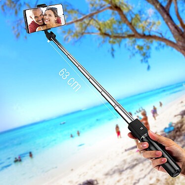Avis Avizar Perche Selfie Sans-fil Bluetooth avec Fonction Trépied Hauteur réglable - Noir