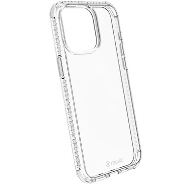 Muvit Coque pour iPhone 15 Pro Max Renforcée et Antichoc 3M Transparent