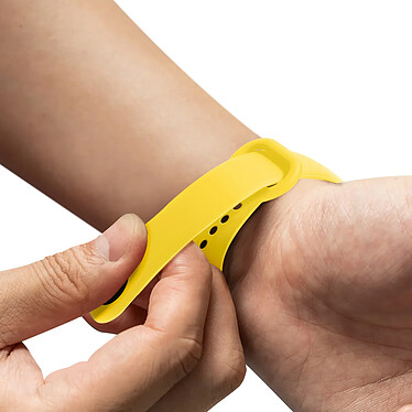 Acheter Avizar Bracelet pour Xiaomi Mi Band 5 / 6 / 7 Silicone Soft Touch Waterproof Jaune