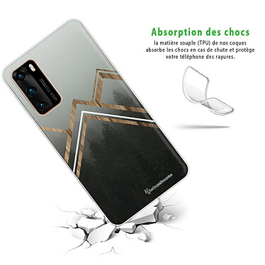 Avis LaCoqueFrançaise Coque Huawei P40 silicone transparente Motif Trio Forêt ultra resistant