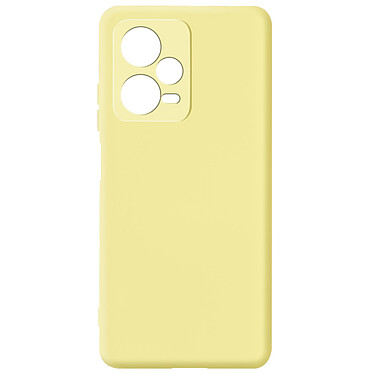 Avizar Coque pour Xiaomi Redmi Note 12 Pro Silicone Semi-rigide Finition Douce au Toucher Fine  Jaune