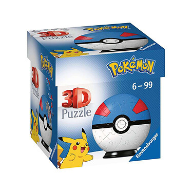 Pokémon - Puzzle 3D Pokéballs: Super Ball (54 pièces)