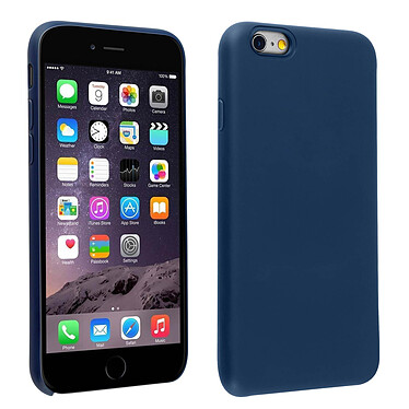 Avizar Coque iPhone 6 et 6S Silicone Semi-rigide Mat Finition Soft Touch Bleu nuit