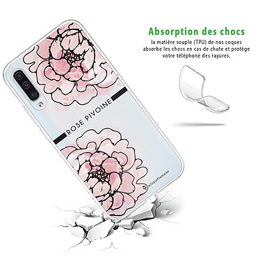 Avis LaCoqueFrançaise Coque Samsung Galaxy A70 360 intégrale transparente Motif Rose Pivoine Tendance