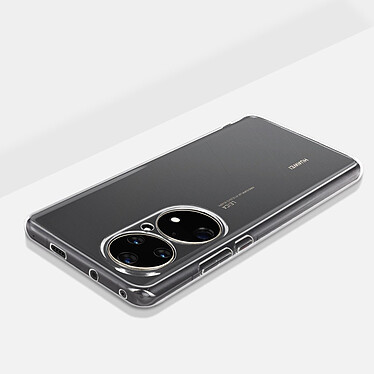 Avizar Coque pour Huawei P50 Pro Silicone Souple et Film Verre Trempé 9H  transparent pas cher