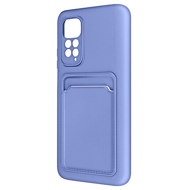 Avizar Coque pour Xiaomi Redmi Note 11 et 11s Silicone Souple Porte-carte Fine Légère  Bleu Lavande