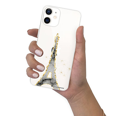 LaCoqueFrançaise Coque iPhone 12 mini silicone transparente Motif Illumination de paris ultra resistant pas cher