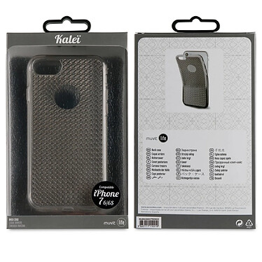 Avis Muvit Coque pour iPhone 8 / SE / 7 / 6S / 6 Kaleï en TPU Noir