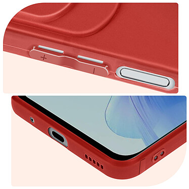 Avis Avizar Coque pour Honor 90 Lite Silicone Soft Touch Mate Anti-trace  Rouge