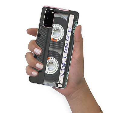 Evetane Coque Samsung Galaxy S20 360 intégrale transparente Motif Cassette Tendance pas cher