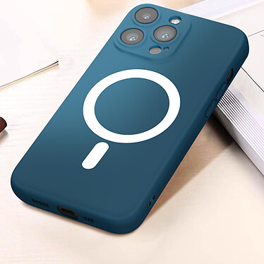 Avis Avizar Coque MagSafe pour iPhone 14 Pro Soft Touch Finition Mate Bords Surélevés  Bleu