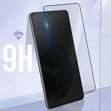 Avis Avizar Film Samsung Galaxy S21 Plus Verre Trempé 9H Biseauté Transparent Contour Noir