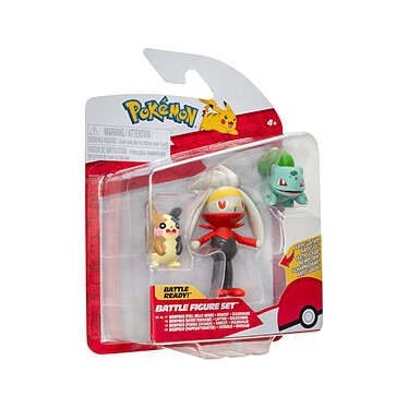 Avis Pokémon - Pack 3 figurines Battle Figure Set Morpeko, Bulbizarre 1, Lapyro 5 cm