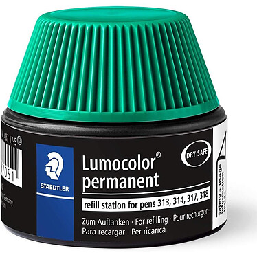 STAEDTLER Lumocolor flacon recharge permanent, vert
