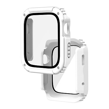 Avizar Protection Intégrale Verre Trempé Apple Watch Series 3 / 2 / 1 42mm Blanc