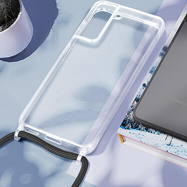 Acheter Avizar Coque Lanière pour Samsung Galaxy S21 FE Rigide Bumper  Transparent