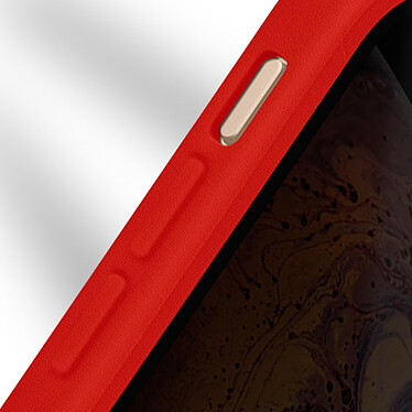 Avizar Coque 360° pour iPhone XS Max Dos Rigide Protection Écran Souple Coins Renforcés  Contour rouge pas cher