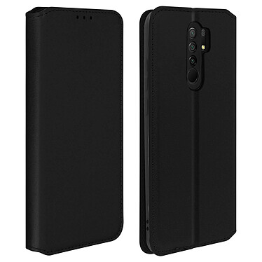 Avizar Housse Xiaomi Redmi 9 Clapet Porte-cartes Fonction Support Fin et Élégant Noir