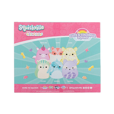 Avis Squishville Mini Squishmallows - Pack 6 peluches Cute & Colorful Squad 5 cm