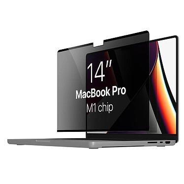 4smarts Protège Écran pour MacBook Pro 14, Film Magnétique Anti Espion Noir Transparent pas cher
