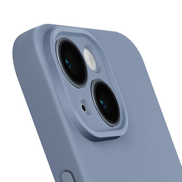 Acheter Avizar Coque Silicone pour iPhone 15 Plus Caméra Protégée Doux au Toucher  Gris Lavande