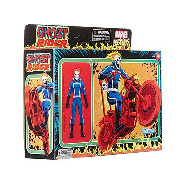 Acheter Marvel Legends Retro Collection - Figurine avec véhicule Ghost Rider 10 cm