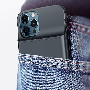 Avis Usams Coque pour iPhone 12 Pro Rigide Souple avec Batterie 3500mAh Soft-touch Noir