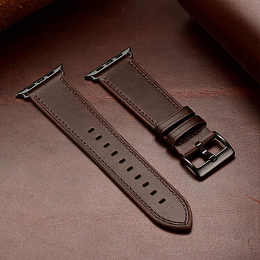 Acheter Avizar Bracelet pour Apple Watch 41mm et 40mm et 38 mm Cuir véritable  Marron foncé