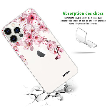 Avis Evetane Coque iPhone 12 Pro Max 360 intégrale transparente Motif Cerisier Tendance