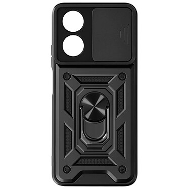 Avizar Coque pour Oppo A58 Bague Support Cache caméra coulissant Noir