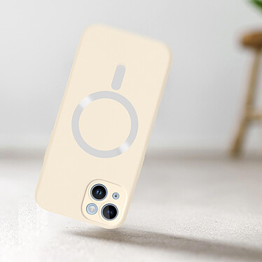 Avis Avizar Coque pour iPhone 14 Plus Compatible Magsafe Protection Semi Rigide Soft-Touch  blanc