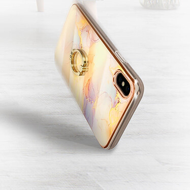 Acheter Avizar Coque Apple iPhone XS Max Bague de maintien Motif marbre champagne