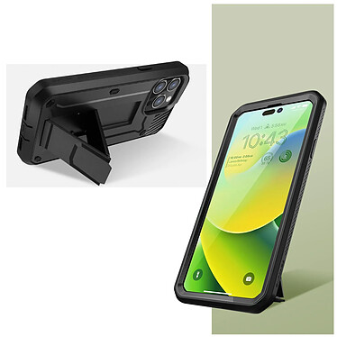 Acheter Supcase Coque pour iPhone 14 Pro Multicouche Clip ceinture et béquille support Unicorn Beetle Pro  Noire