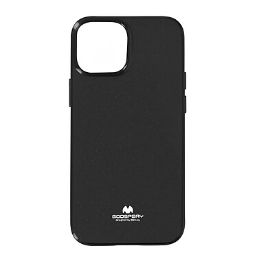 Mercury Coque pour iPhone 13 Mini Silicone Gel Flexible Effet Brillant  Noir