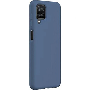 BigBen Connected Coque pour Galaxy A12 Rigide en Silicone Soft Touch Bleu