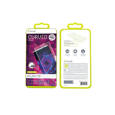 Avis Muvit Verre de protection d'écran pour Samsung Galaxy S8 Incurvé Antichoc Transparent