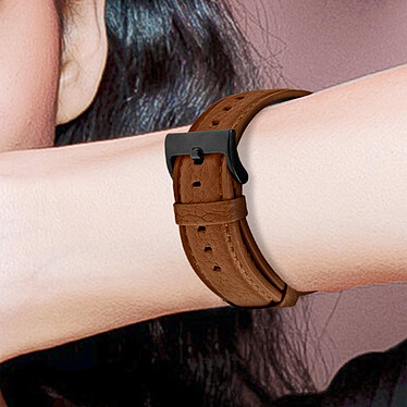 Avis Avizar Bracelet pour Apple Watch 41mm et 40mm et 38 mm Cuir Texturé Litchi  marron