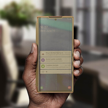 Acheter Avizar Etui folio Dorée Design Miroir pour Samsung Galaxy Note 10