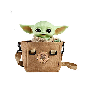 Star Wars The Mandalorian - Peluche électronique avec sac à bandoulière The Child 28 cm