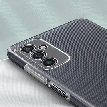 Avizar Coque Samsung Galaxy M52 5G Silicone Souple Film Verre Trempé 9H Transparent pas cher