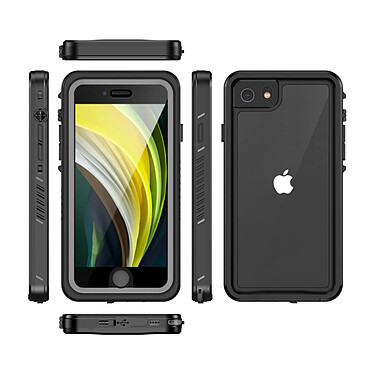 Avis Eiger Coque pour iPhone 7/8/SE 2022 Protection Complète à 360° Étanche IP68 Renforcée Noir