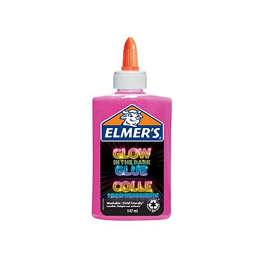 ELMER'S Colle liquide Glow in the Dark, 147 ml, rose