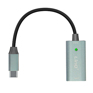 Avis LinQ Carte de Capture Vidéo et Audio USB C vers HDMI Full HD 4K 30Hz  Noir et Gris