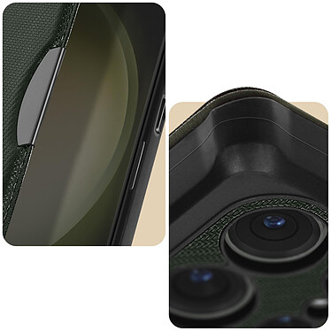 Acheter Avizar Étui pour Samsung Galaxy S23 Ultra Porte-carte Coins Renforces  Razor Book vert foncé