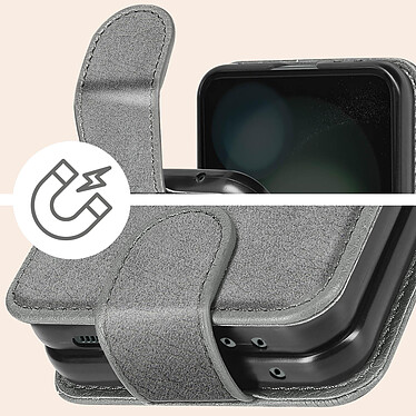 Acheter Avizar Coque Clapet pour Samsung Galaxy Z Flip 5 Languette Magnétique  gris