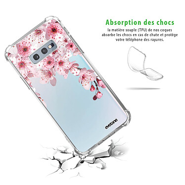 Avis Evetane Coque Samsung Galaxy S10e anti-choc souple angles renforcés transparente Motif Cerisier